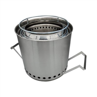 Solo-Ofen-Feuerstelle aus Edelstahl