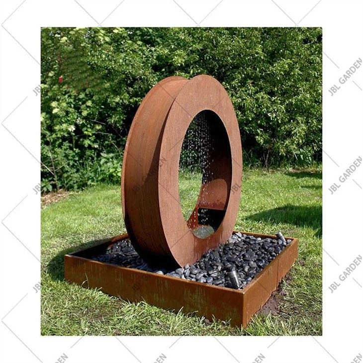 Corten Steel Rain Curtain Water