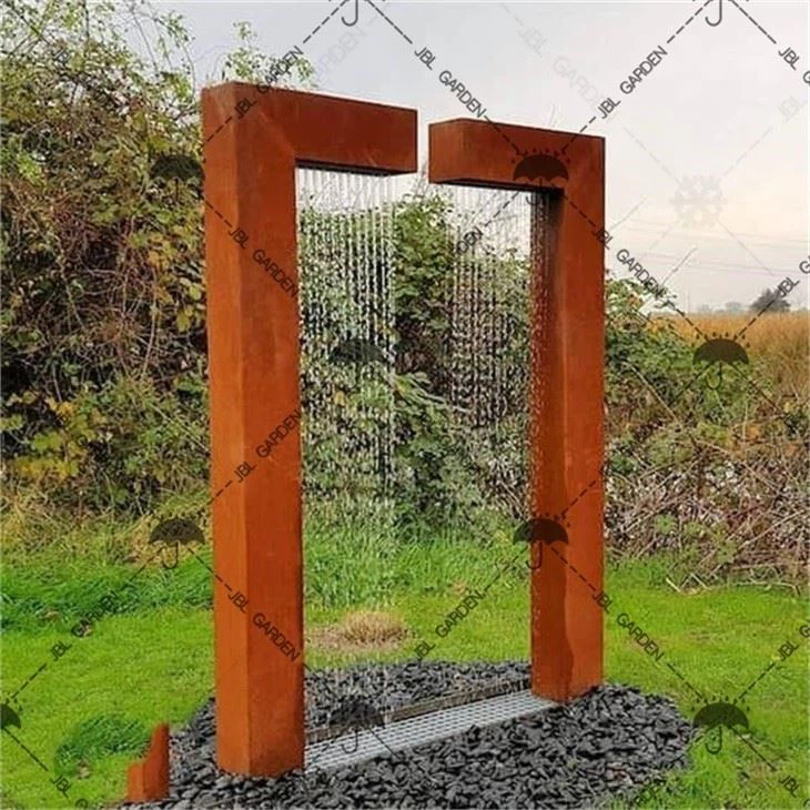 Garden Corten Steel Water Rain Curtain