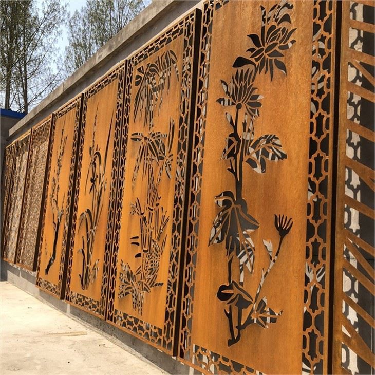 Garden Metal Rusty Decoration Screen Fences