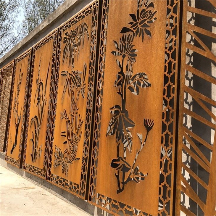 Garden Metal Rusty Decoration Screen Fences
