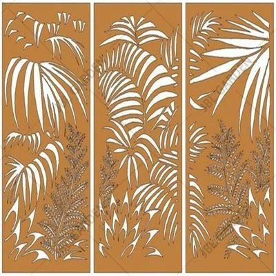 Indoor Room Divider Corten Steel Screen