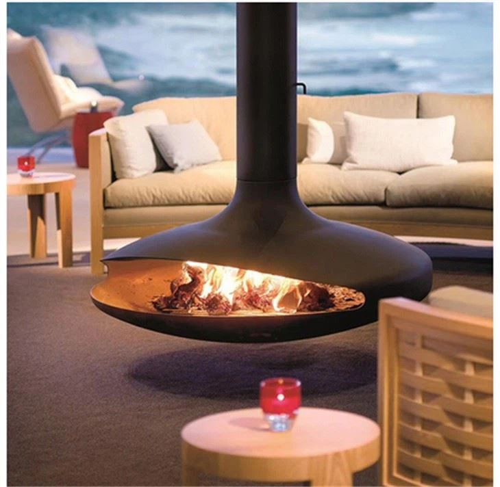 Rotating Suspended Fireplace
