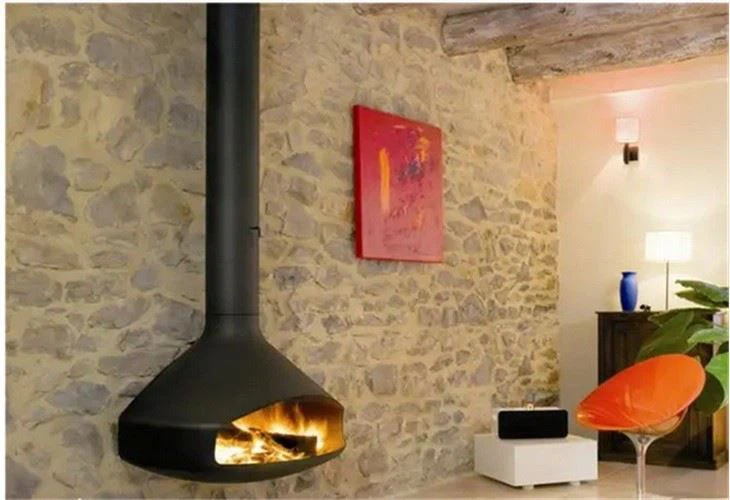 Rotating Suspended Fireplace