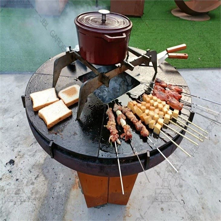 Round Stainless Steel Fire Pit