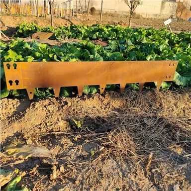 Dekorativer Rand für den Hausgarten