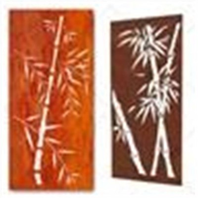 Gartenzaun aus Metall zur Dekoration