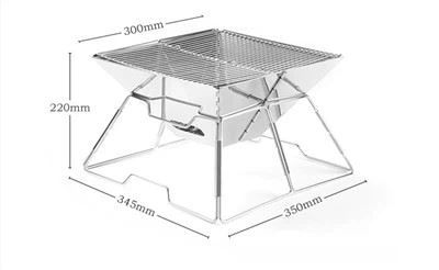 Zusammenklappbarer Mini-Tischgrill