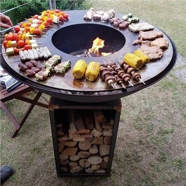 Rusty Color Outdoor Heavy Duty BBQ Grill