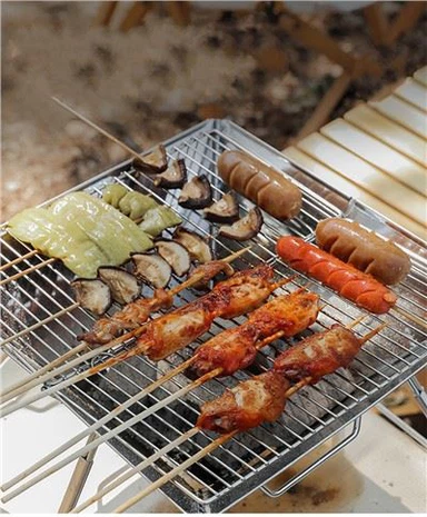 Edelstahl Camping Klappbarer Grillofen