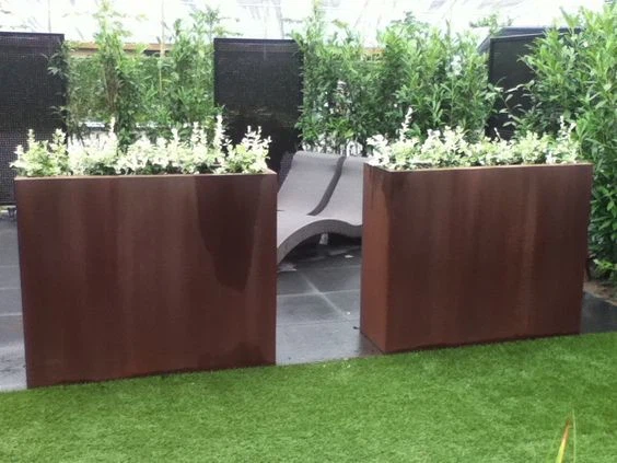 Corten Steel Planters Pots