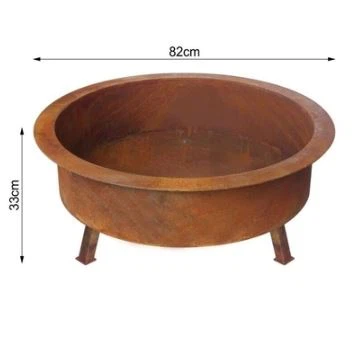 Corten Steel Rusty Fire Bowl