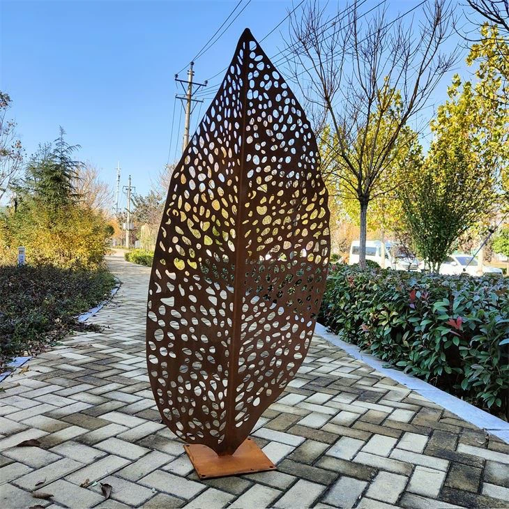 Modern Art Steel Leaf Sculpture factory