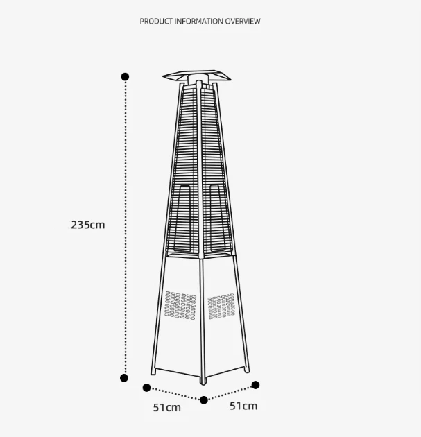Multifunctional Portable Model (movable Type) Heating Tower