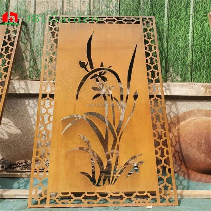 Patio Decoration Corten Screen Panel