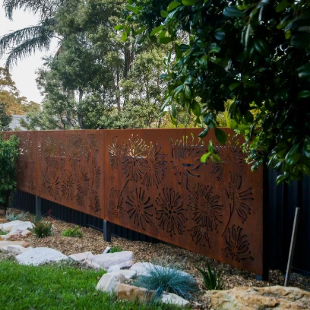 Patio Decoration Corten Screen Panel