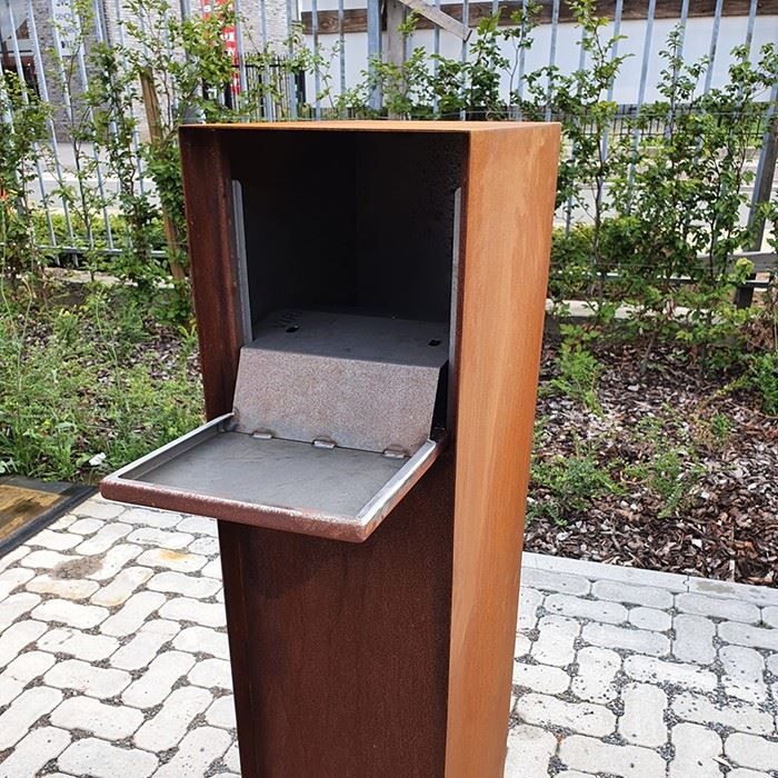 Rusty Corten Steel Letter Box