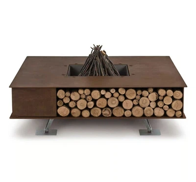 JBL 125*125*40 cm Feuerstelle Tisch