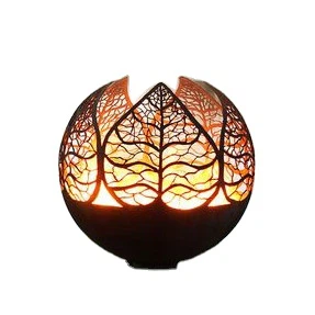 Top-Seller, rustikale Metallkunst, dekorative, lasergeschnittene Feuerschalenkugel
