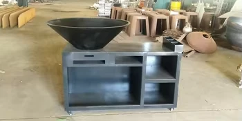 Steel High Quality Wood Burning Grill factory